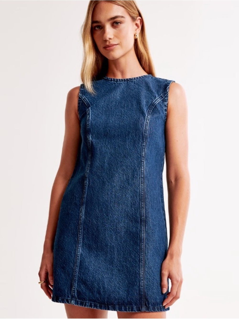 NWT Abercrombie & Fitch Sleeveless Denim Mini Dress